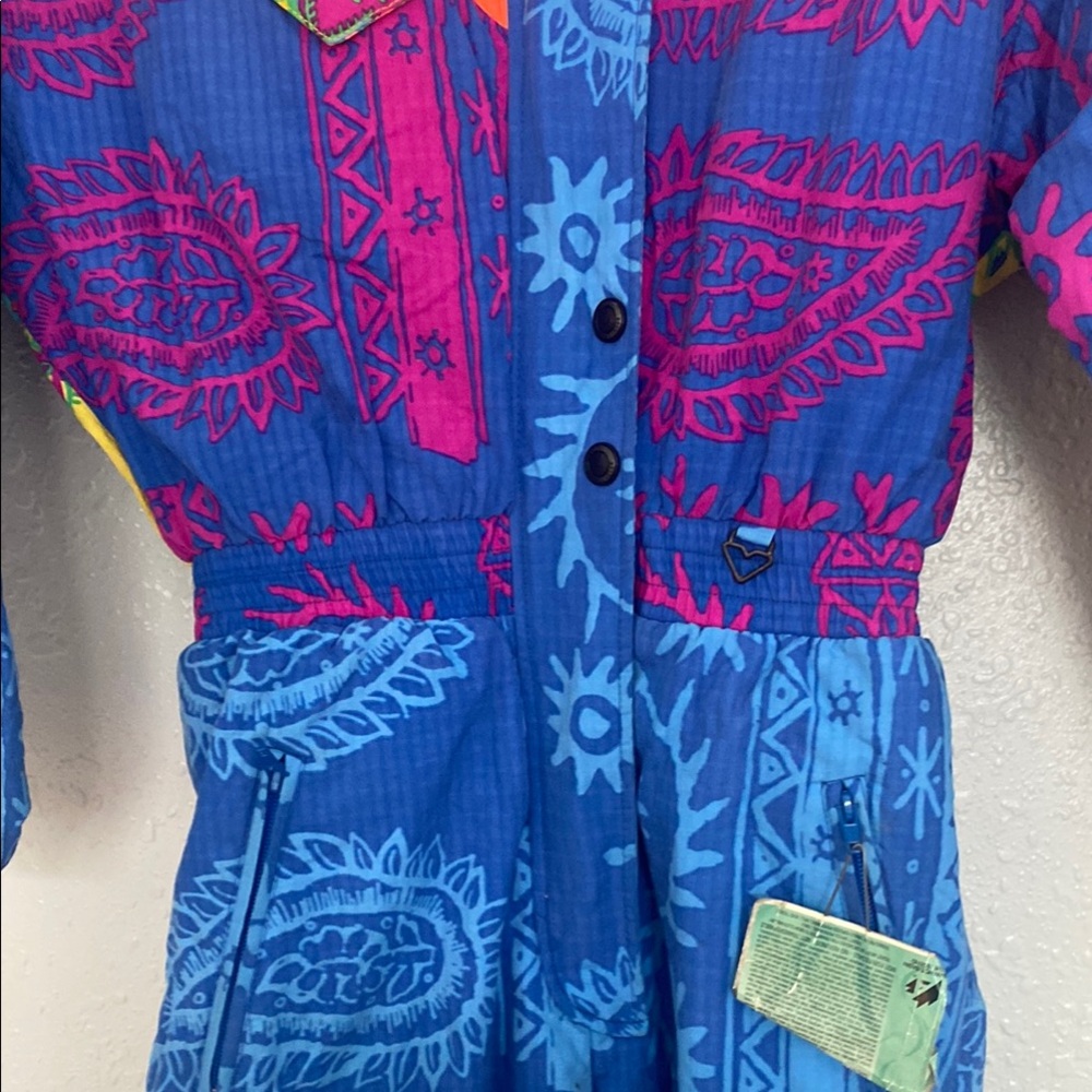 VINTAGE Colorful Obermeyer Patchwork Women’s Ski Suite - Picture 11 of 14